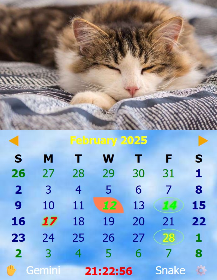 Calendar App Screenshot